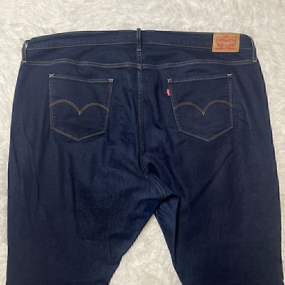 Levis 311 Shaping Skinny Mid Rise Stretch Dark Blue Jeans Size 24W - Picture 7 of 9